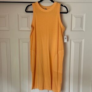 Sleeveless Orange Dress